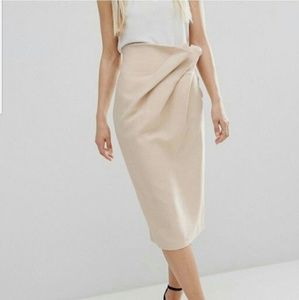 Paper bag waist skirt